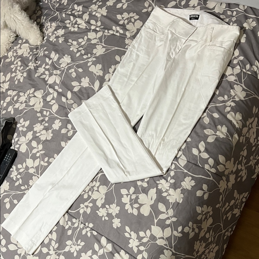 Express White Columnist Pants